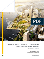 City of Oakland MLB Summary of Terms