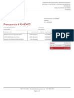 Presupuesto - AN45432 (SOLICITADO)