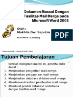 Membuat Dokumen Massal Dengan Fasilitas Mail Merge Pada