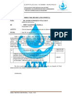 INFORME #061 Solisitud de Disponobilidad Presupuestal para La Ficha IOAR