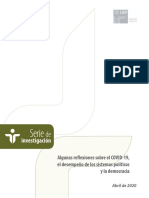 Reflexiones Sobre El COVID-19 y La Democracia