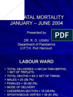 Perinatal Mortality Jan to June 2004