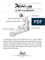 P-3000D Pearl Eliminator Demon Drive (Single Pedal) Quick Set Up Manual