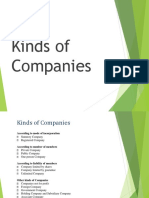 Kinds of Companies
