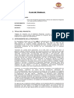 Plan de Trabajo Conformacion de Comisión Multisectorial