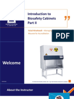 Introduction To Biosafety Cabinets - Part II 2