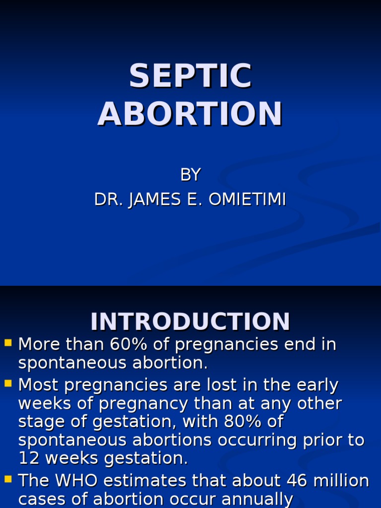 Septic Abortion Miscarriage Uterus