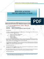 ESPECIFICACIONES TECNICAS (Estructuras)