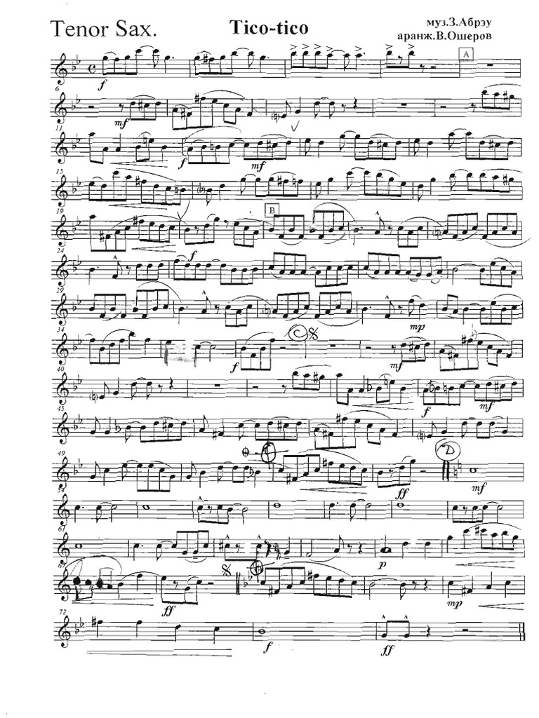 65 Tico Tico Sax Quartet PDF