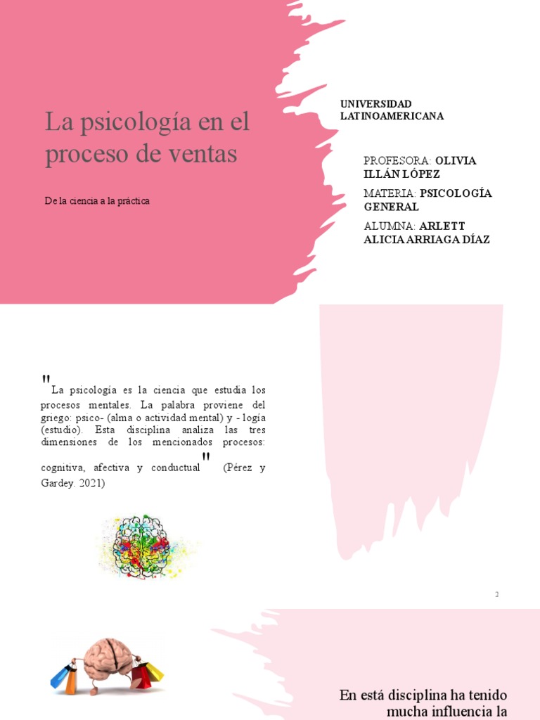 La Psicología en El Proceso de Ventas | PDF | Sicología | Mente