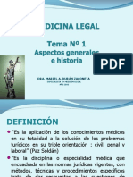 Tema 1 Medicina Legal Generalidades 2016-1
