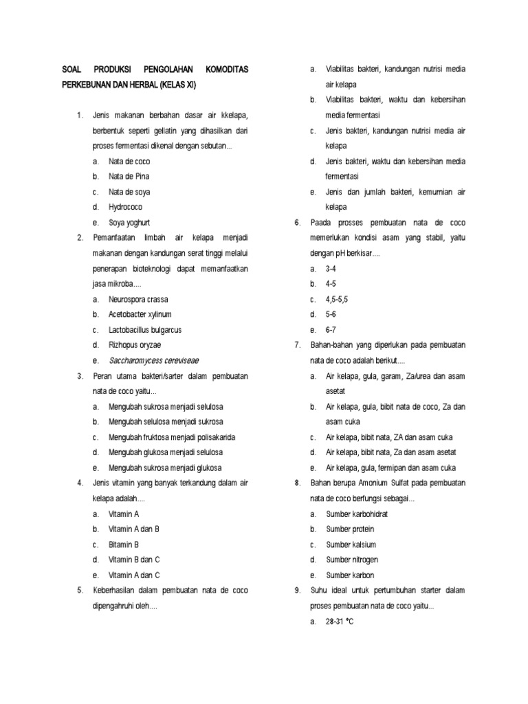 Soal PPKPH Xi Aphp PDF