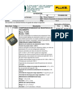 Cotización Comprobador de Aislamiento FLUKE-1550C. HMELECTRIC.