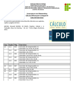 Lista de Exerccios Clculo Diferencial e Integral III