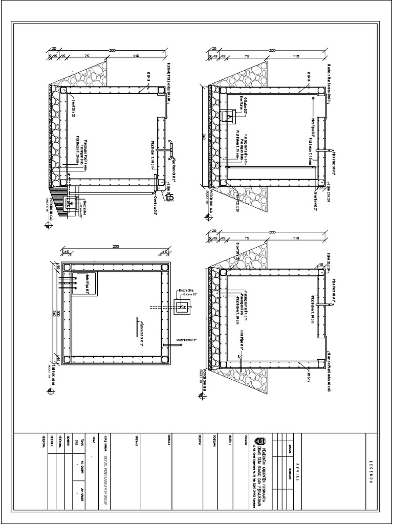 Detail Penulangan Broncap Air | PDF