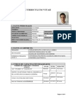 Curriculum Vitae Erick Arce