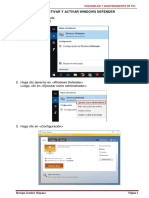 Desactivar y Activar Windows Defender