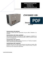 Hoja de Especificaciones Cv410a2c-120 Condensadora