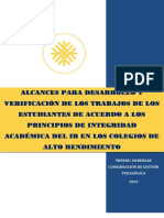 Alcances para Verificacion de Trabajos en Los Principios de La Política de Integridad Académica Del Ib en Los Colegios de Alto Rendimiento 2023 - X - Al 07.07.23