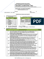 Analisis Alokasi Waktu Kelas 8