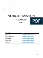 Vehicle Emission (Assignment 2 Part 1)