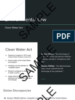 Clean Water Act Presentation