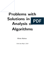 Problems With Solutions in The Analysis of Algorithms