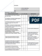 Lista de Chequeo Residuos Sólidos