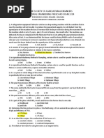 Mechanization Exam 1 Questionaire With Answers