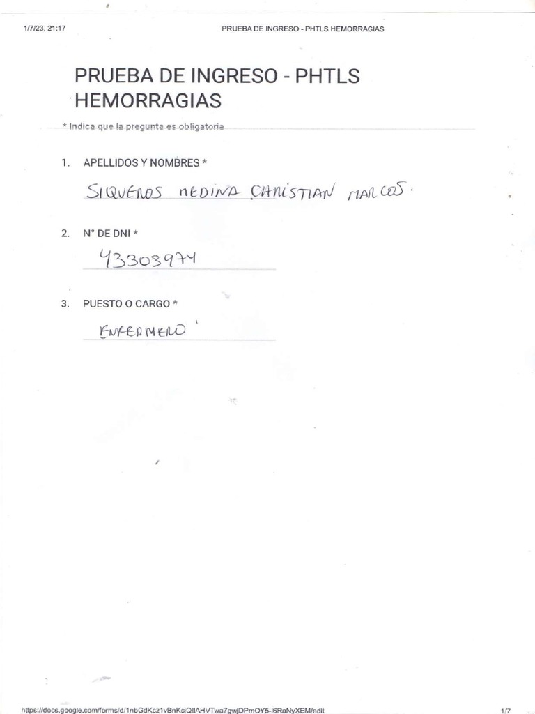 Examen Phtls Siqueros006 | PDF