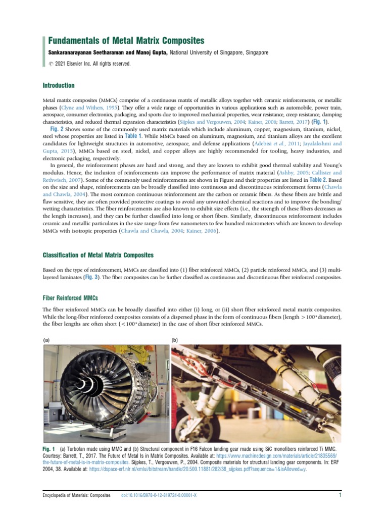 Metal Matrix Composites Overview | PDF | Sintering | Composite Material