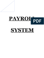Payroll System Software Requirements