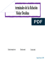 3 Planos Terminales de La Relación Molar Decidua