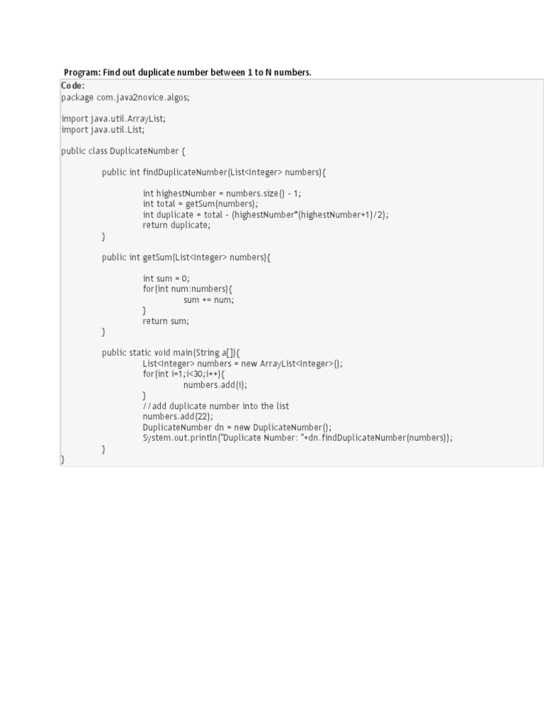 Java Interview Programs | PDF | Numbers | Computer Science