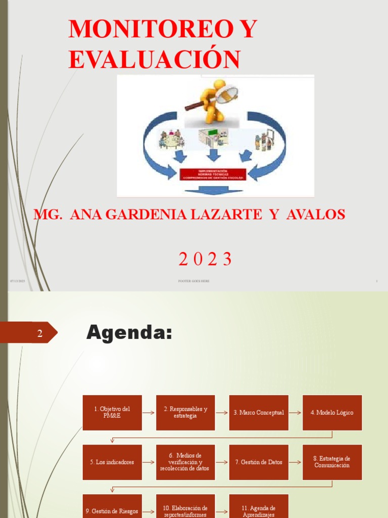 PlandeMonitoreo y Evaluación PDF Monitoreo y evaluación Evaluación