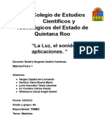 Reporte de Práctica de Luz y Sonido.