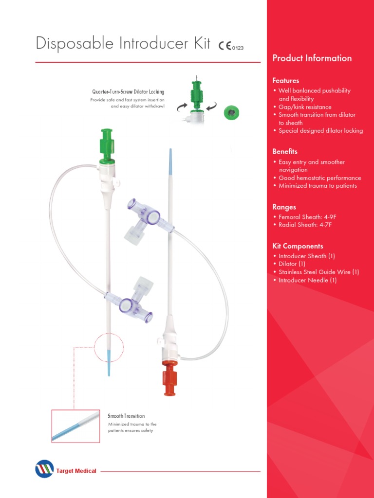 Introducer Kits: Radial & Femoral Options | PDF | Equipment ...