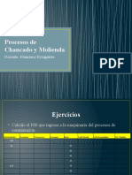 Procesos de Chancado y Molienda Ejercicios