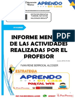 INFORME MES DE MAYO DE SEGUN RVM-155 - EDUCACION FISICA 1° A 2°