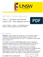 Lecture 1.03 - Venn Diagrams and Set Operations