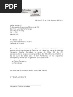 Carta Entrega De Finiquito - Tahu Kupat h