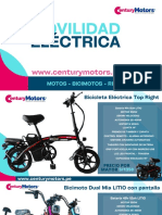 Movilidad Electrica Century Motors Setiembreuu