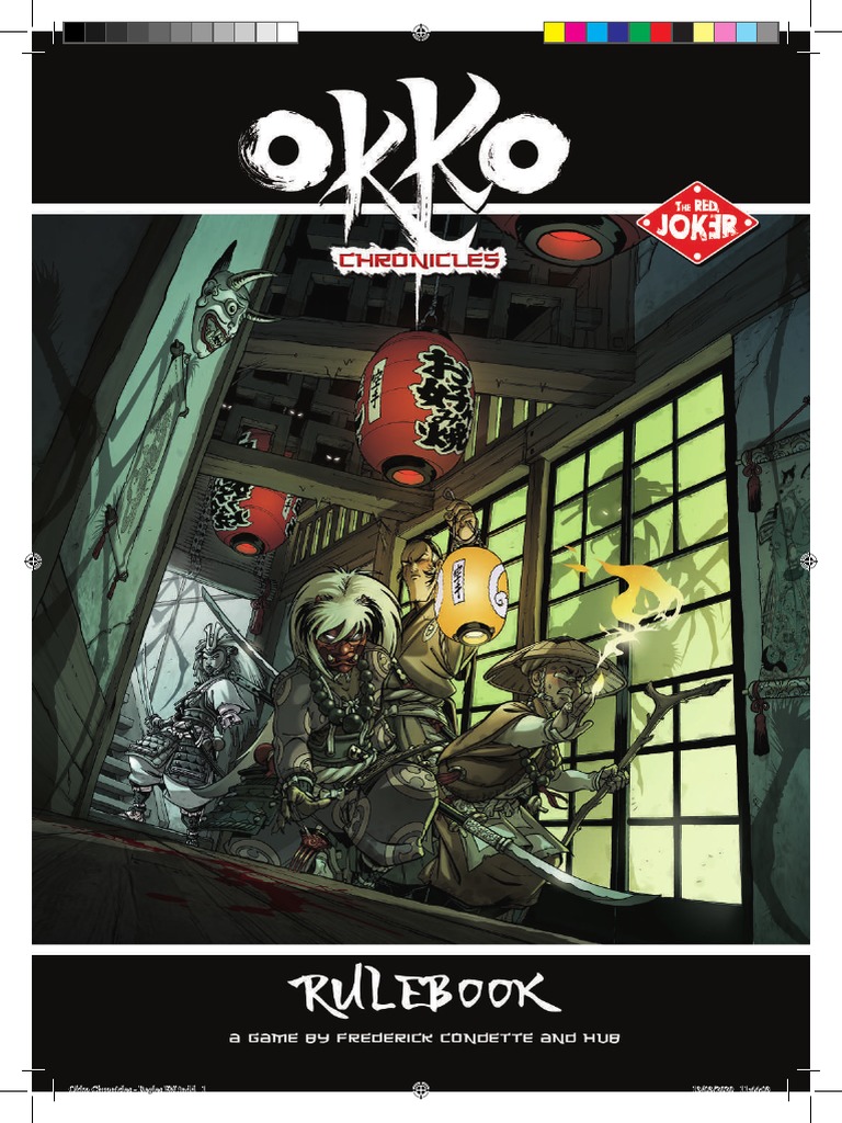 2d Okko Chronicles Cycle of Water Quest Into Darkness Rulebook