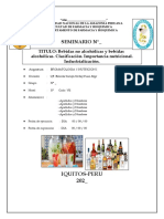 SEMINARIO #4 DE B y N L - Bebidas No Alcohólicas y Bebidas Alcohólicas