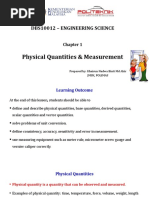 Topik 1 DBS10012 Physical Quantities Measurement