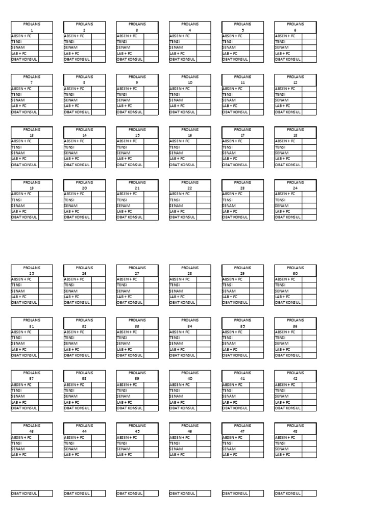 PROLANIS Activity Schedule | PDF