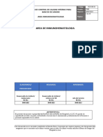 Plan de Control de Calidad en Inmunohematología Upch