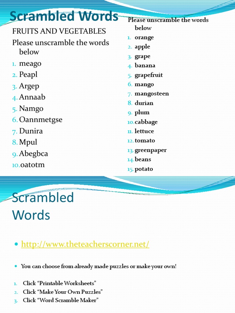 Word Scramble