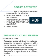 Business Policy & Strategy Courseintro(1)
