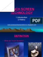 Touch Screen Technology: 2.history